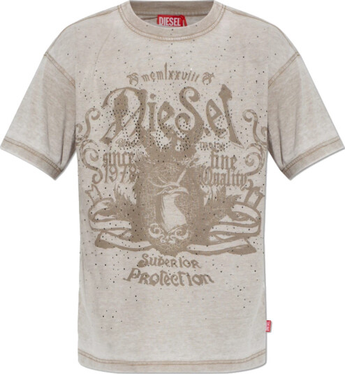 Diesel Herre Topper Beige S,