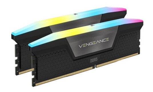 Corsair Vengeance DDR5 96GB 6800MHz RGB RAM Sett - Svart