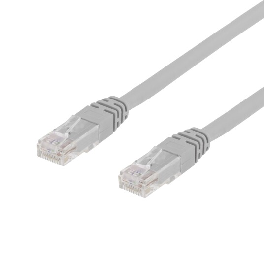 Deltaco 15m Cat6 Nettverkskabel RJ-45 Grå Deltaco 15m Cat6 Nettverkskabel RJ-45 Grå
