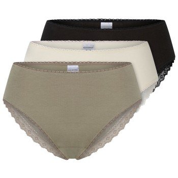 Schiesser Truser 3P Modern Brazillian Slips Multi colour 2 bomull 44 Dame