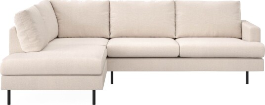 Menard Compact 4 seters Venstrevendt L formet Sjeselongsofa i Stoff Beige Menard Compact 4 seters Venstrevendt L formet Sjeselongsofa i Stoff Beige