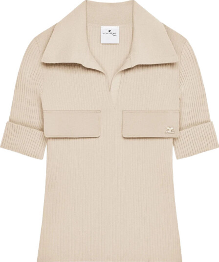 Courrèges Dame Topper Beige XS,