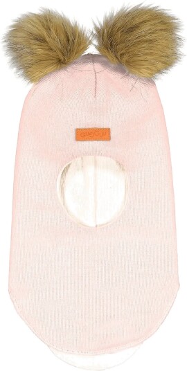 Gugguu Merino Furry Balaclava - ROSE GLOW - 5-12MONTHS