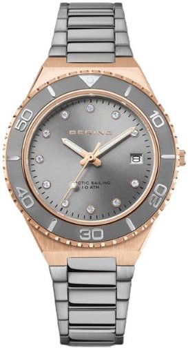 Bering Dameklokke 18936 769 Classic Grå/Stål Ø36 mm