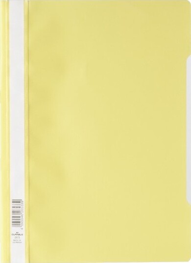 Slitesterk Clear View Folder – Economy 2573 A4 Gul Slitesterk Clear View Folder – Economy 2573 A4 Gul