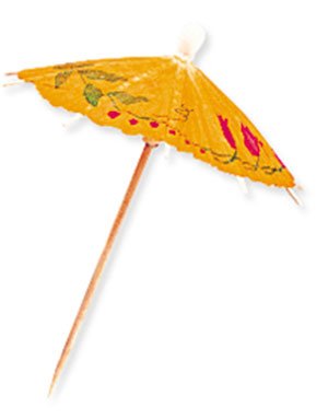 Unique 144 Stk Parasoll Cocktailpinner 10 cm Partypakke 4916