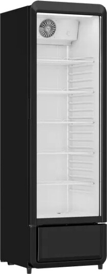 Scandomestic DC280BD Displaykjøleskap 172cm Svart 258L for Kommersielt Bruk