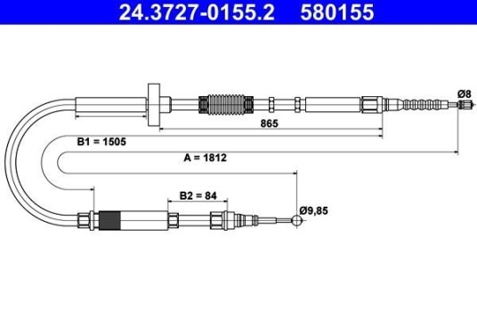 Bremsewire ATE 24.3727 0155.2