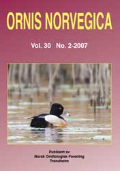 Norsk Ornitologisk Forening Ornis Norvegica   2007 2