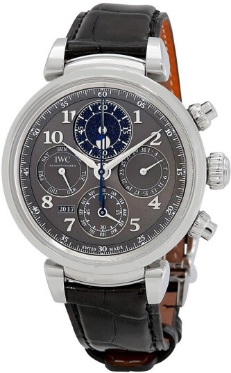 IWC Herreklokke IW392103 Da Vinci Grå/Lær Ø43 mm