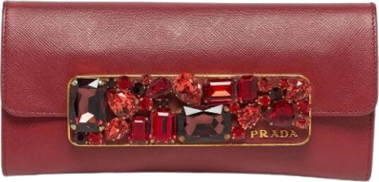 Prada Vintage Dame Rød