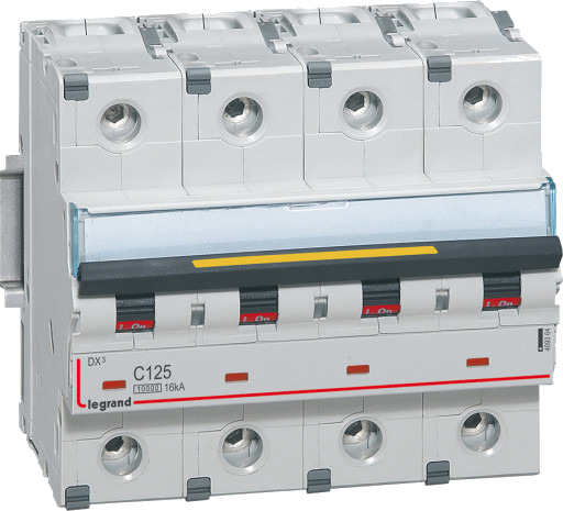 Legrand DX³ MCB automatsikring C125 4P 6M 10/16kA Legrand DX³ MCB automatsikring C125 4P 6M 10/16kA