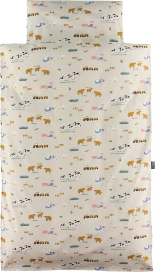 Nørgaard Madsens Sengetøy Baby Beige m. Bondegård Nørgaard Madsens Baby Sengetøy Baby
