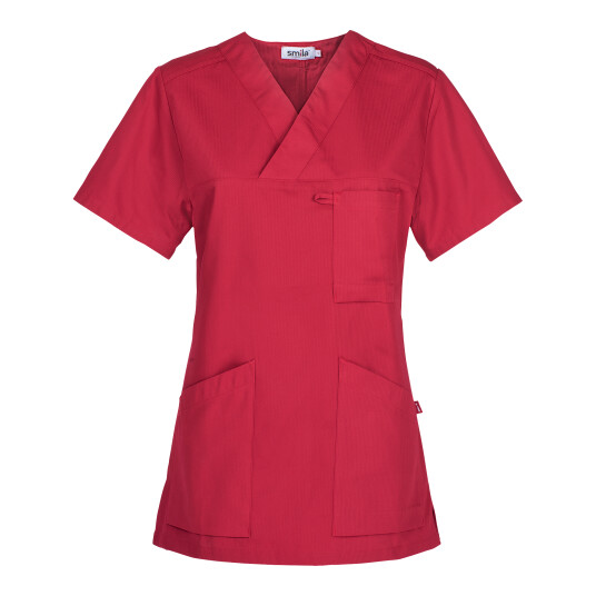Smila Workwear Dame Alva Tunika Mørk Rød 1 stk SBG-70102-66 L