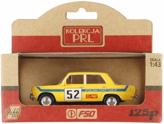 Model Prl Fiat 125P Rally Yellow K-577 15774
