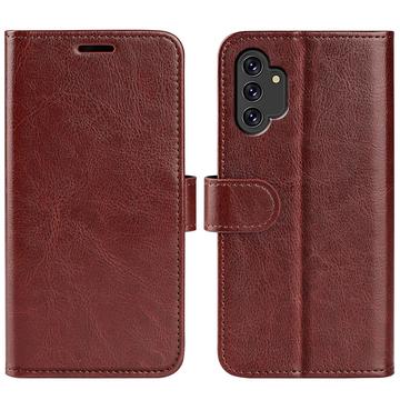 Samsung Galaxy A13 Lommebok-deksel med Magnetisk Lukning Brun