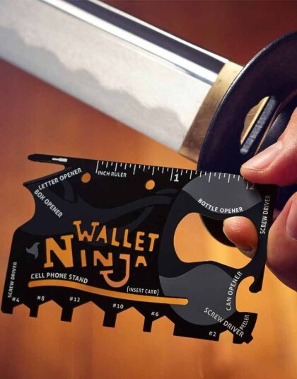 Wallet Ninja 18 i 1 Multiverktøy til Lommebok