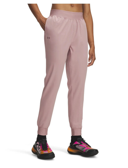 Under Armour Ua Rival Hi Rise Woven Pant - Pink - L