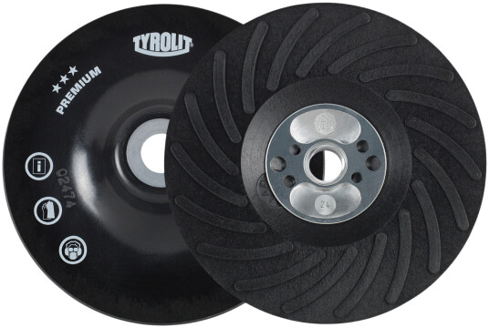 Bakplate til fiberdisk 180Ã22 M14 uni hard
