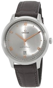 Omega Herreklokke 434.13.40.20.06.001 De Ville Prestige Grå/Lær