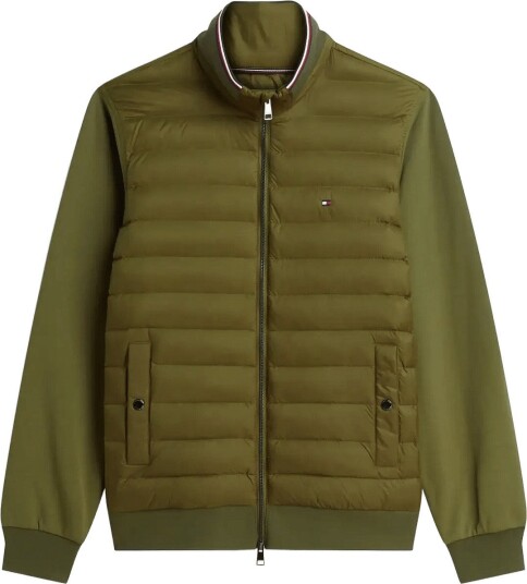 Tommy Hilfiger Mix Media Ess Rwb Stand Collar Khaki green XXL Tommy Hilfiger Mix Media Ess Rwb Stand Collar Khaki green XXL