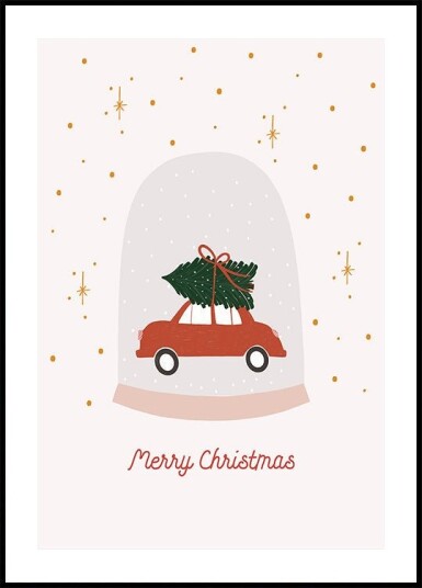 Merry Christmas Poster Plakat / 21x30cm Merry Christmas Poster Plakat / 21x30cm