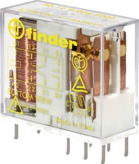 Finder 50.12.9.005.5000 Printrelé 5 V/Dc 8 A 2 X Veksel