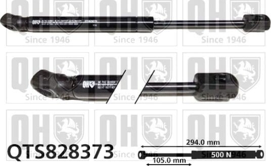 Gassfjær, motorpanser QUINTON HAZELL QTS828373