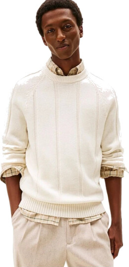 Tommy Hilfiger Herre Strikkevarer Beige M,