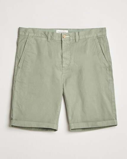 GANT Regular Sunfaded Shorts Kalamata Green