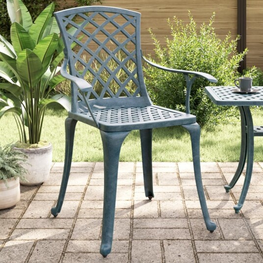  Hagestoler 2 stk grønn støpt aluminium 4002802