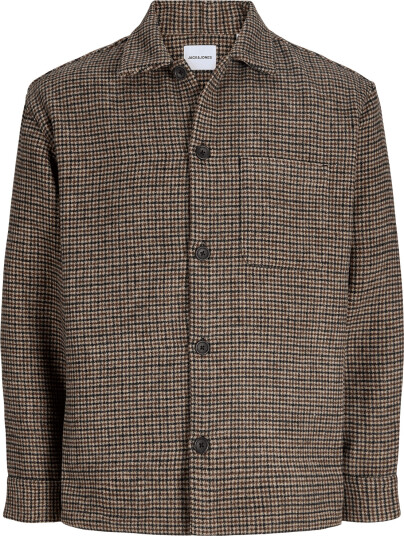 Jack & Jones Jjesoho Ollie Overshirt Ls Sn Brown S