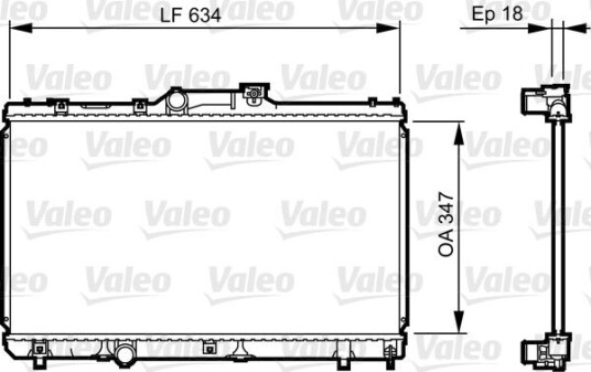 Radiator VALEO 731441 Radiator VALEO 731441