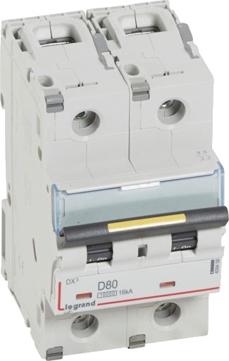 Legrand DX³ MCB automatsikring D80 2P 3M 10/16kA Legrand DX³ MCB automatsikring D80 2P 3M 10/16kA