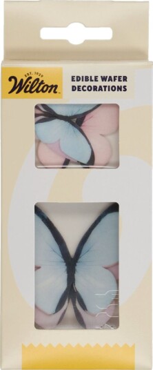 Wilton Spiselig Kakepynt Sommerfugl  Pastell Pk/8 | Slikkepott.No