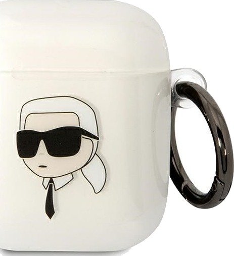 Karl Lagerfeld Kla2hniktct Airpods 1/2 Deksel Transparent, Karl"s Head