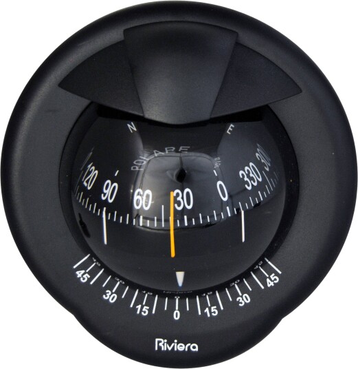 Riviera Polare BP2 kompass for skottmontering - sort - sort