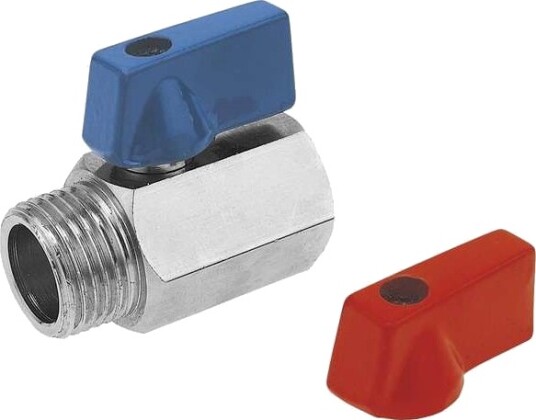 Ferro Kuleventil Nippel /Gjenge Tilkobling 1/2" Vann Kr2