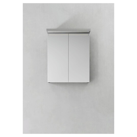 Hafa Store 600 Speilskap m/2 dører 60x73x24 cm Grå