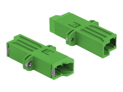 Delock Nettverkkopler E2000 Enkeltmodus Hunn Til E2000 Enkeltmodus Hunn Fiberoptisk Simpleks Grønn 86944