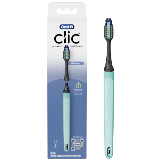 Oral B CLIC Whitening Tannbørste Multibenefit Clean TEAL