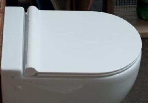 Royal Axa One Slim Toalettsete Med Soft Close Hvit