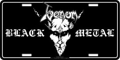 Number Plate Black Metal 81408331