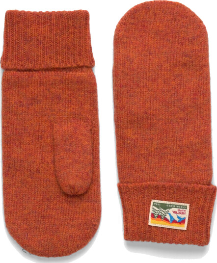 Hestra Raggwool Mitt Beige - Orange - 9