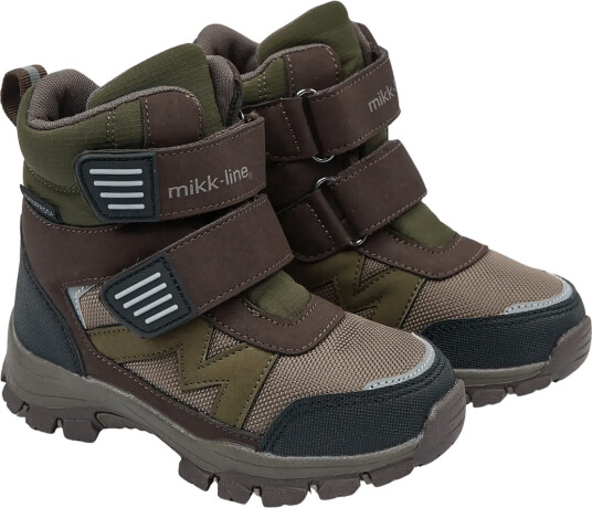 mikk-line Winter Boot Tex Velcro - Khaki green - 25