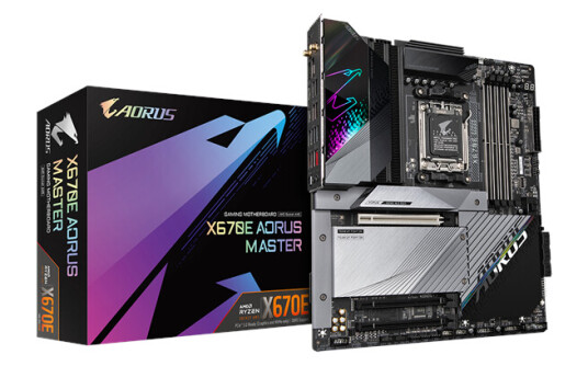 GIGABYTE X670E AORUS MASTER - AMD X670 - AMD AM5 socket - DDR5 RAM - ATX