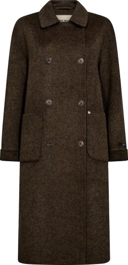 MOS MOSH Mmlucca Barkley Wool Coat   SLATE BLACK   M