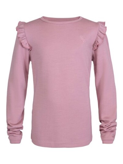 Vilje & Ve Dis ull/bambus genser til barn light mauve