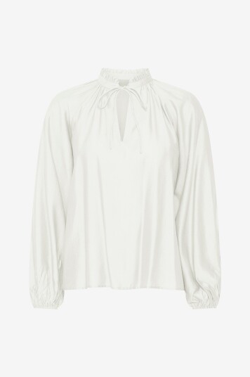 ICHI - Bluse ihKarlani LS - Hvit ICHI - Bluse ihKarlani LS - Hvit