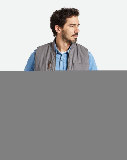 Brixton Builders Abraham Reversible Vest Grå